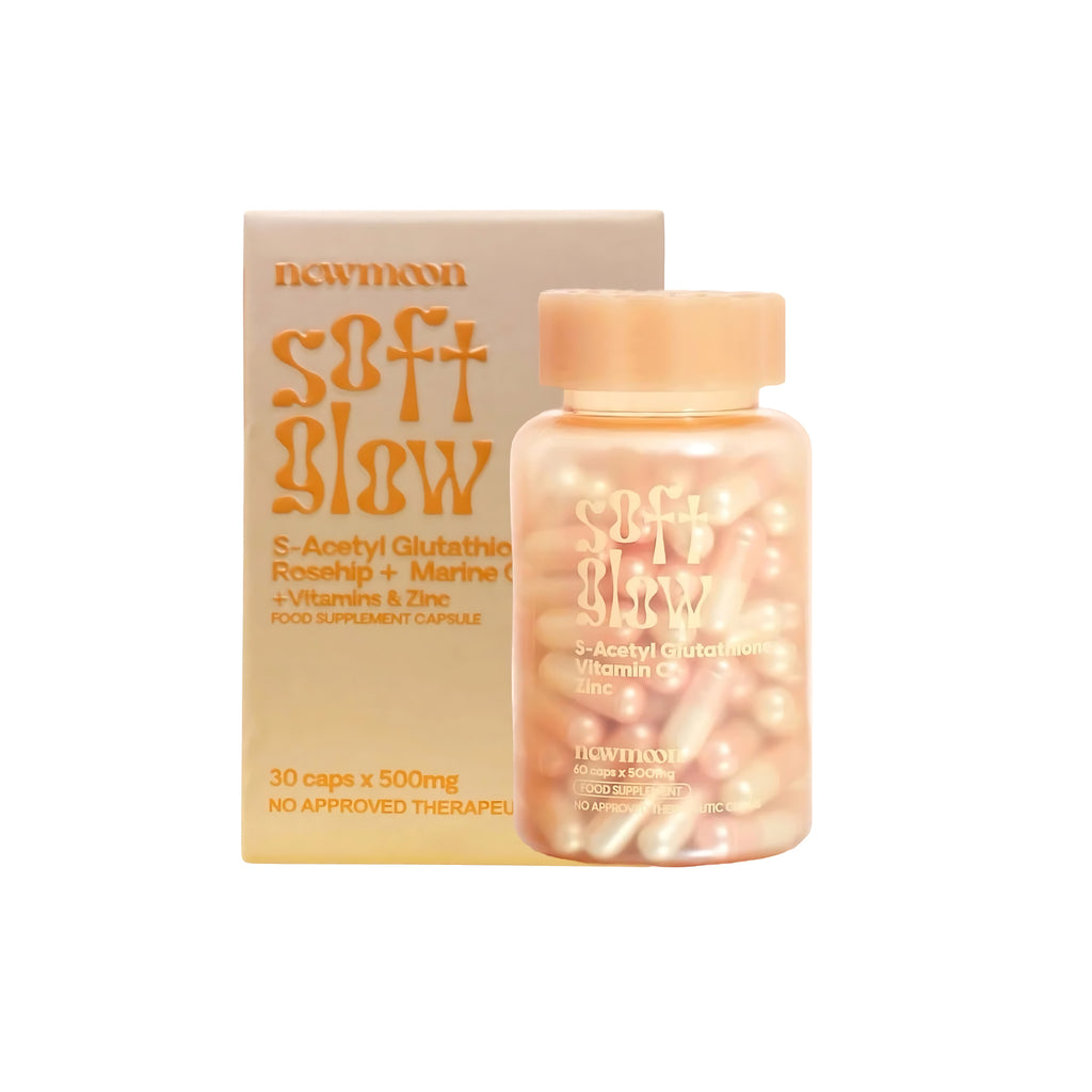 glutathione inhalation New Moon Soft Glow – S-Acetyl Glutathione, Rosehip, Collagen, Vitamins –  Sige Mart UAE