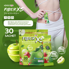 MIKEO Fiber XS Green Apple + Strawberry – 30 Sachets