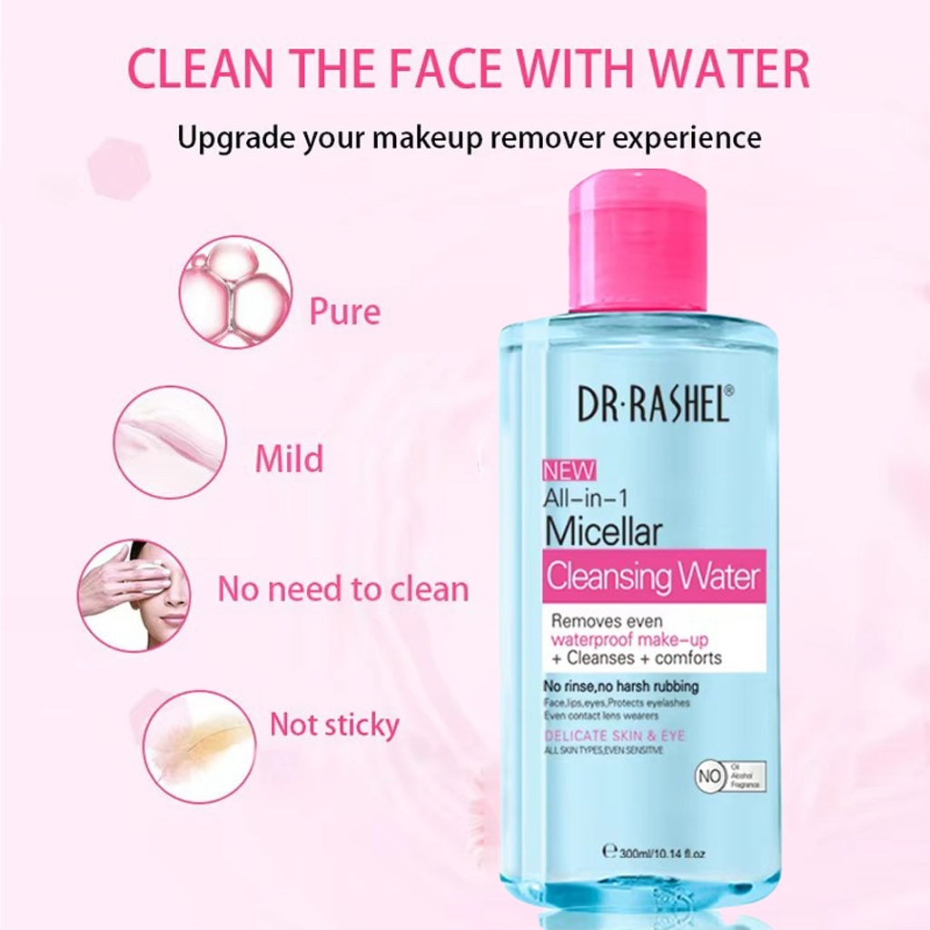 Dr.Rashel All-In-1 Micellar Cleansing Water (Blue)- 300ml