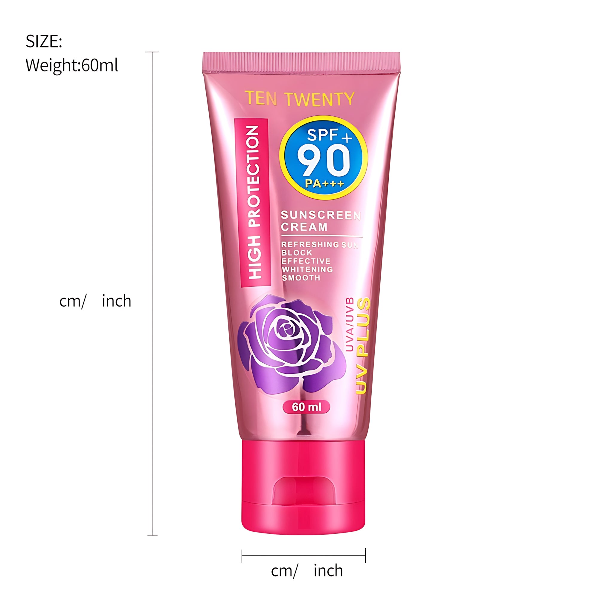 Ten Twenty Sunscreen Cream SPF 90 PA+++ - 60ml