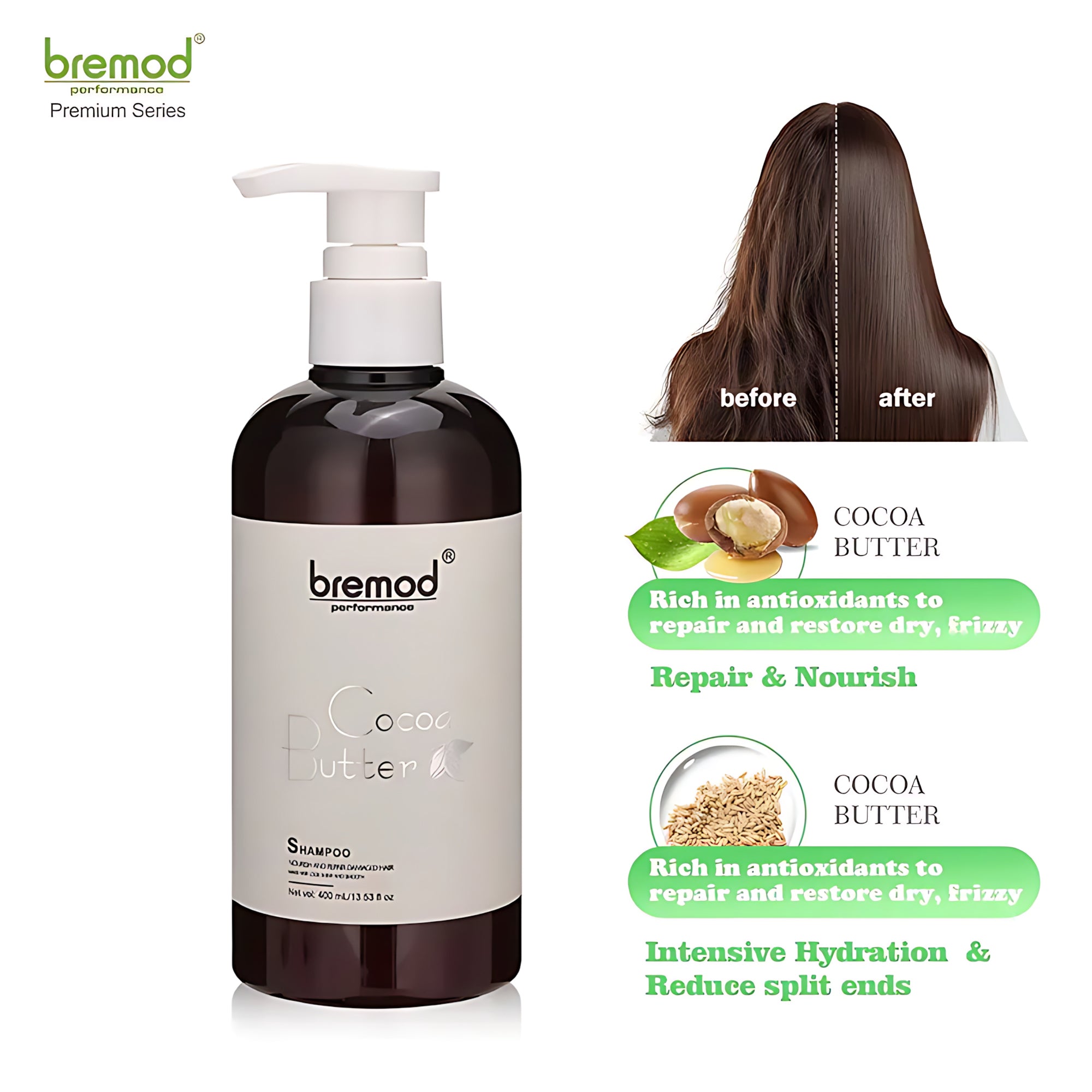 Bremod Cocoa Butter Shampoo - 400ml