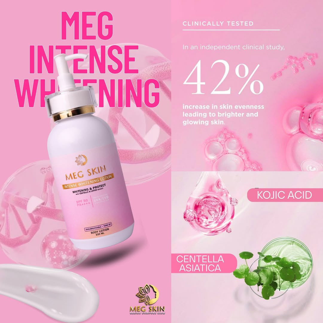 MEG SKIN Intense Brightening Lotion SPF 50 – 220ml