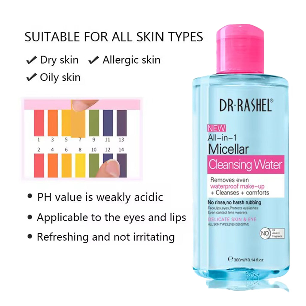 Dr.Rashel All-In-1 Micellar Cleansing Water (Blue)- 300ml