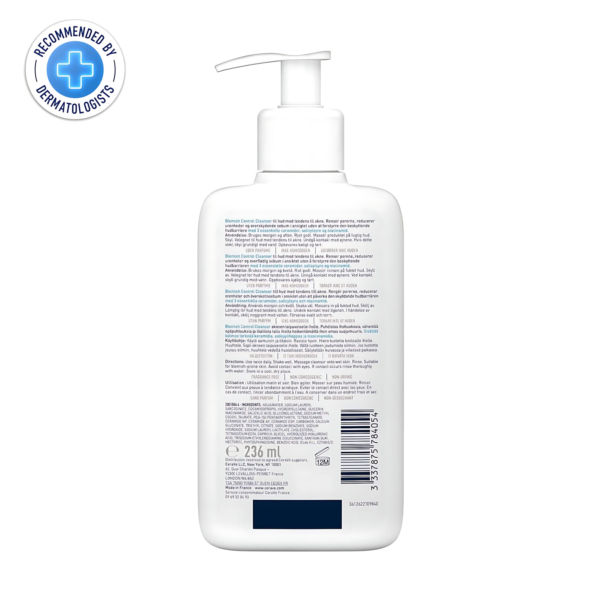 CeraVe Blemish Control Cleanser – 236ml