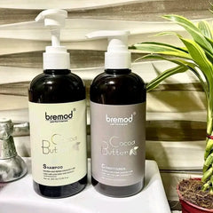 BREMOD Cocoa Butter Shampoo & Conditioner Set – 400ml Each