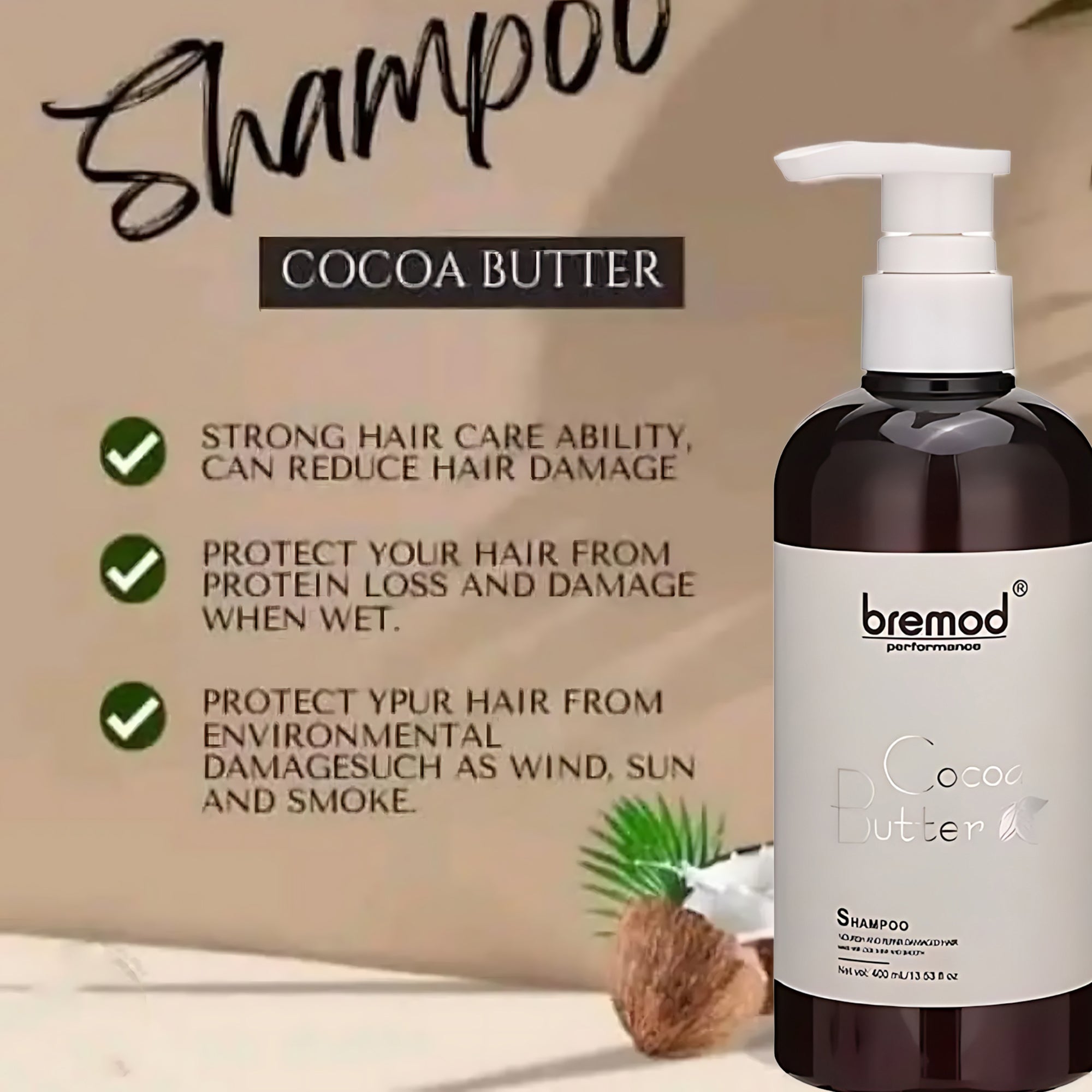 Bremod Cocoa Butter Shampoo - 400ml