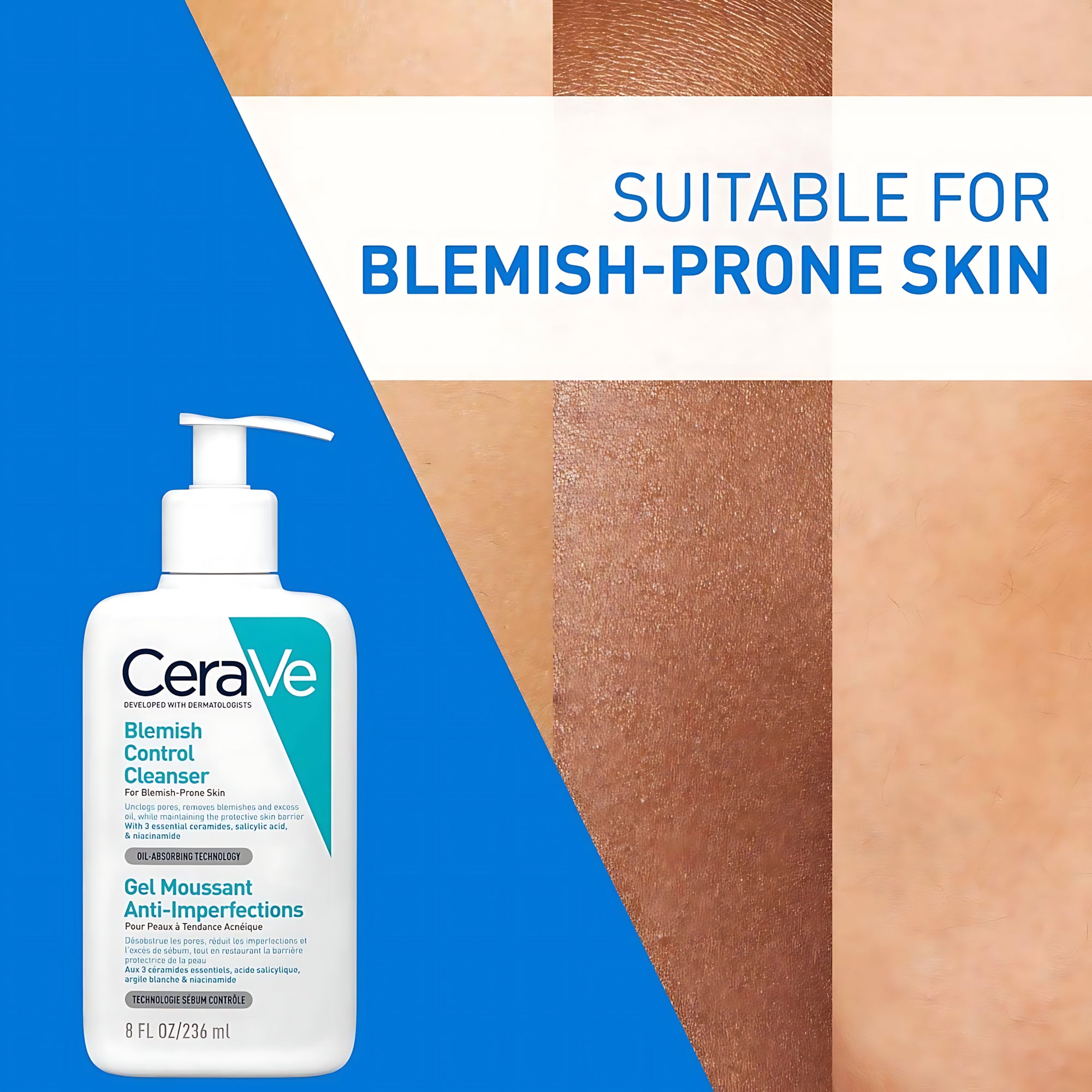 CeraVe Blemish Control Cleanser – 236ml