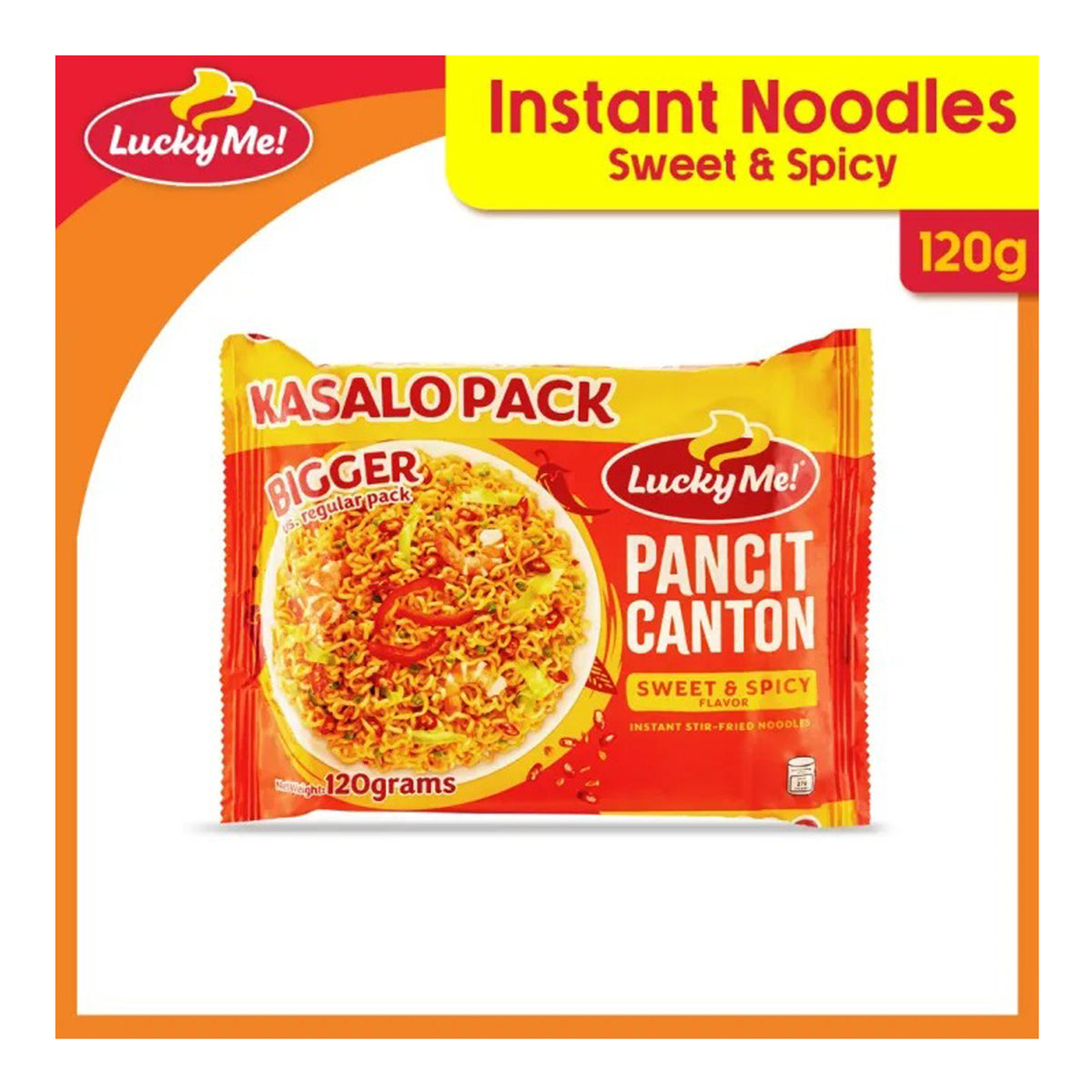 Lucky Me! Pancit Canton Sweet & Spicy - KASALO Pack 120g