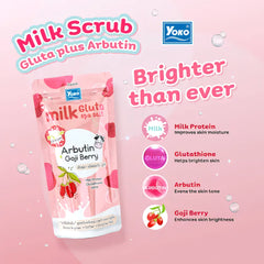 Yoko Milk Gluta Spa Salt + Arbutin with Goji Berry – 300g