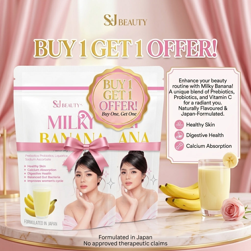 S&J Beauty Milky Banana (150g) - Buy 1 Get 1 Offer