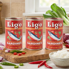Ligo Red Sardines in Tomato Sauce with Chili 155gm × 3 Cans (Offer)
