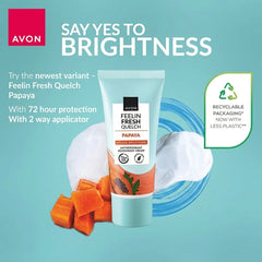 Avon Feelin' Fresh Quelch Papaya Anti-Perspirant Deodorant Cream – 50g