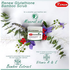 Renew Placenta Glutathione Deep Skin Brightening Bamboo Scrub – 50g