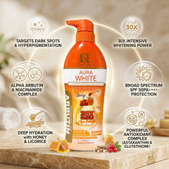 Deli Skin Aura White Body Lotion SPF50 PA++++ – 500ml