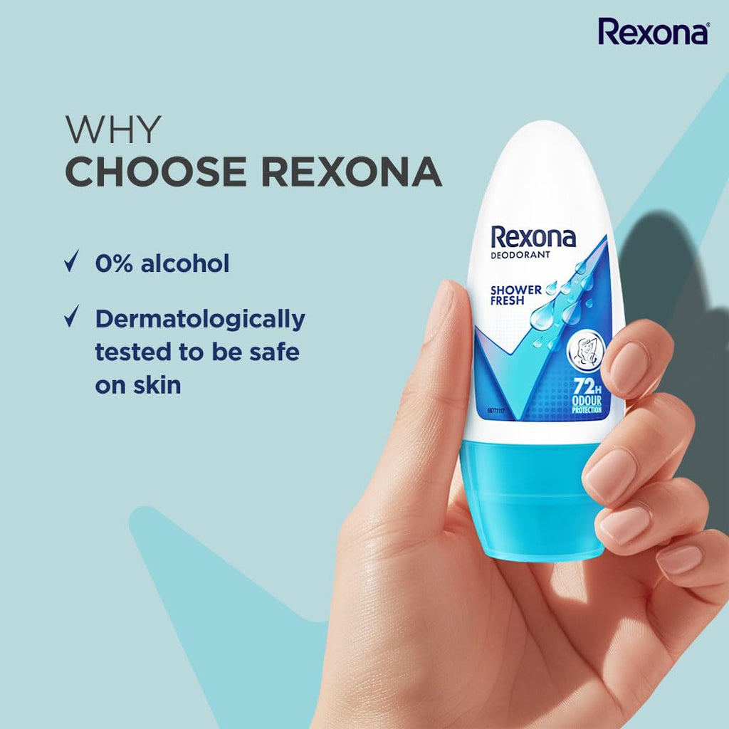Rexona Shower Fresh Roll-On Deodorant for Women – 50ml