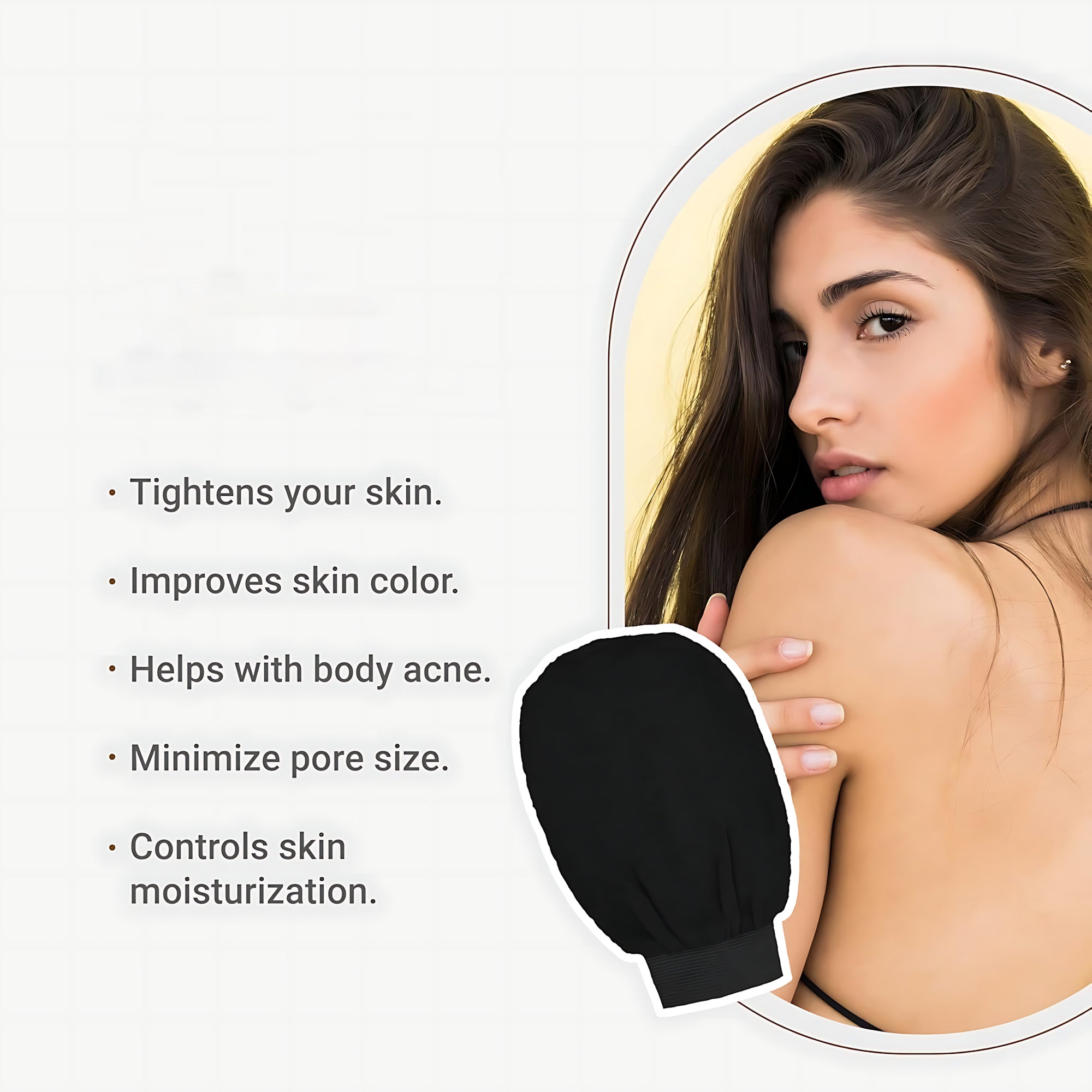 Lifa Moroccan Bath Exfoliating Gloves – Traditional Hammam Body Scrub Towel