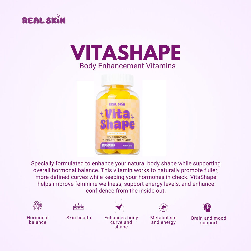 Real Skin Vita Shape Mango Flavor - 60 Gummies