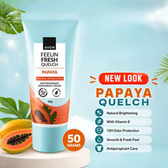Avon Feelin' Fresh Quelch Papaya Anti-Perspirant Deodorant Cream – 50g