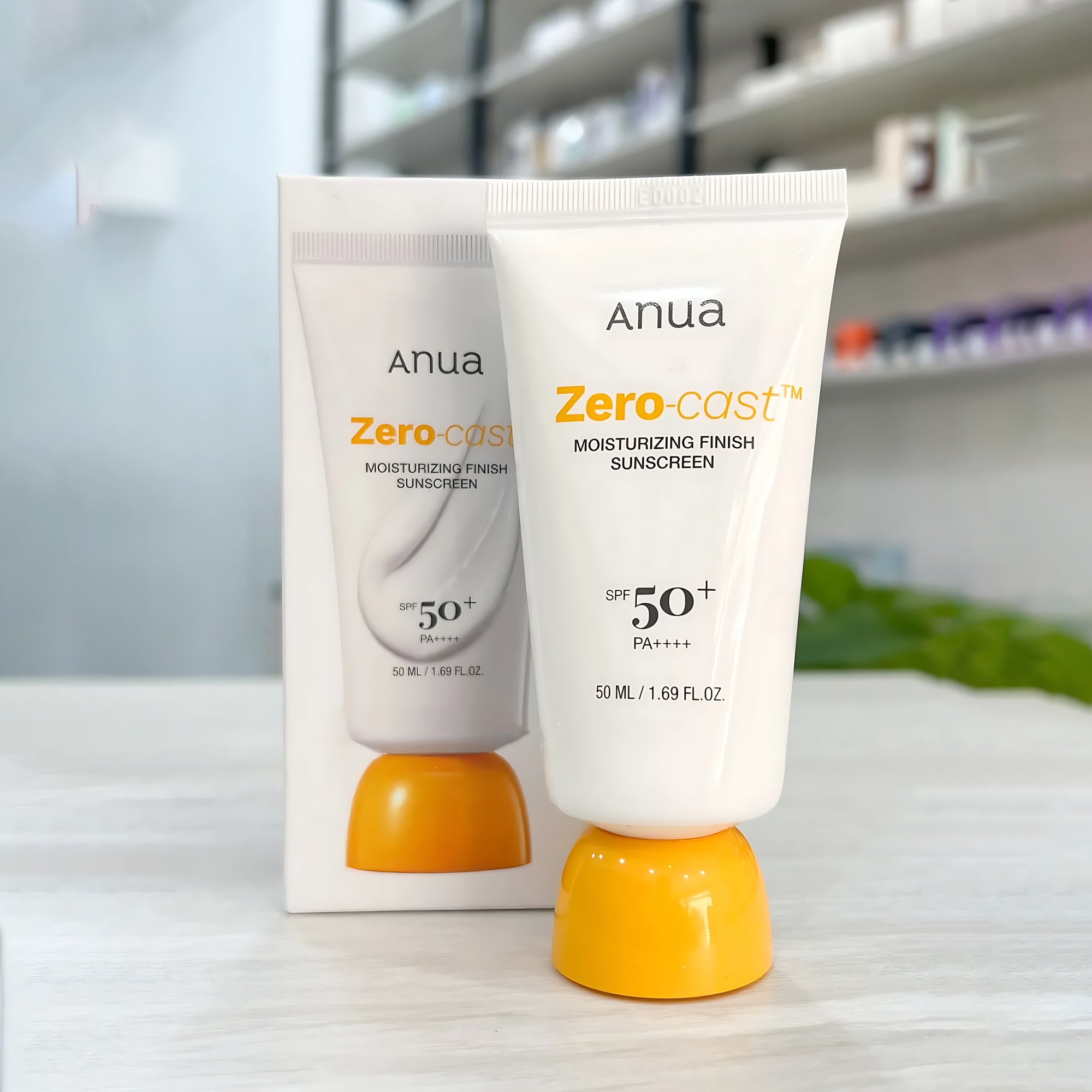 Anua Zero-Cast Moisturizing Finish Sunscreen – SPF 50+ PA++++ – 50ml