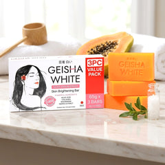 Geisha White Classic Scar & Blemish Skin Brightening Bar – 65g x 3 (Value Pack)