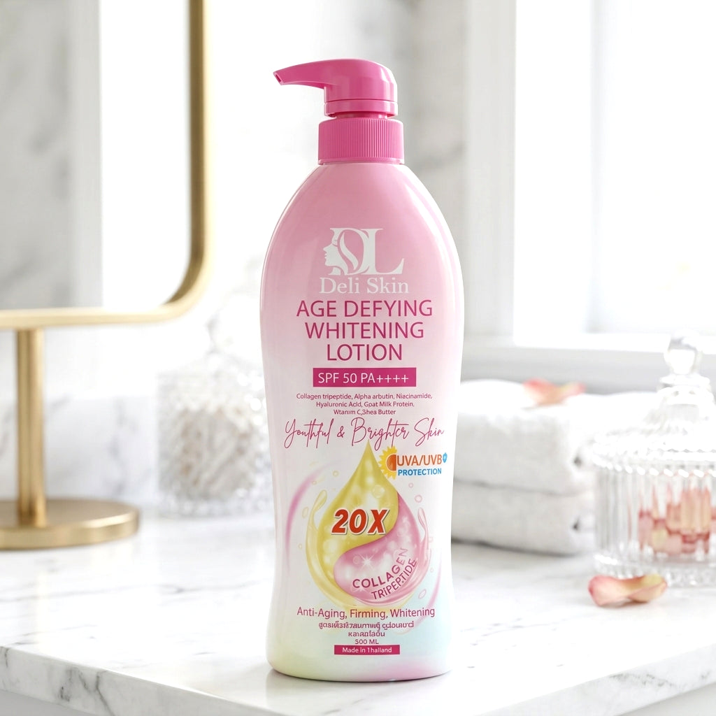 Deli Skin Age Defying Brightening Lotion SPF50 PA++++ – 500ml