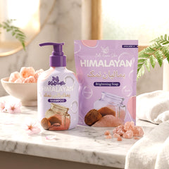 Bella Amore Himalayan Hair & Skin Glow Combo | Shampoo 250ml + Brightening Soap 130g