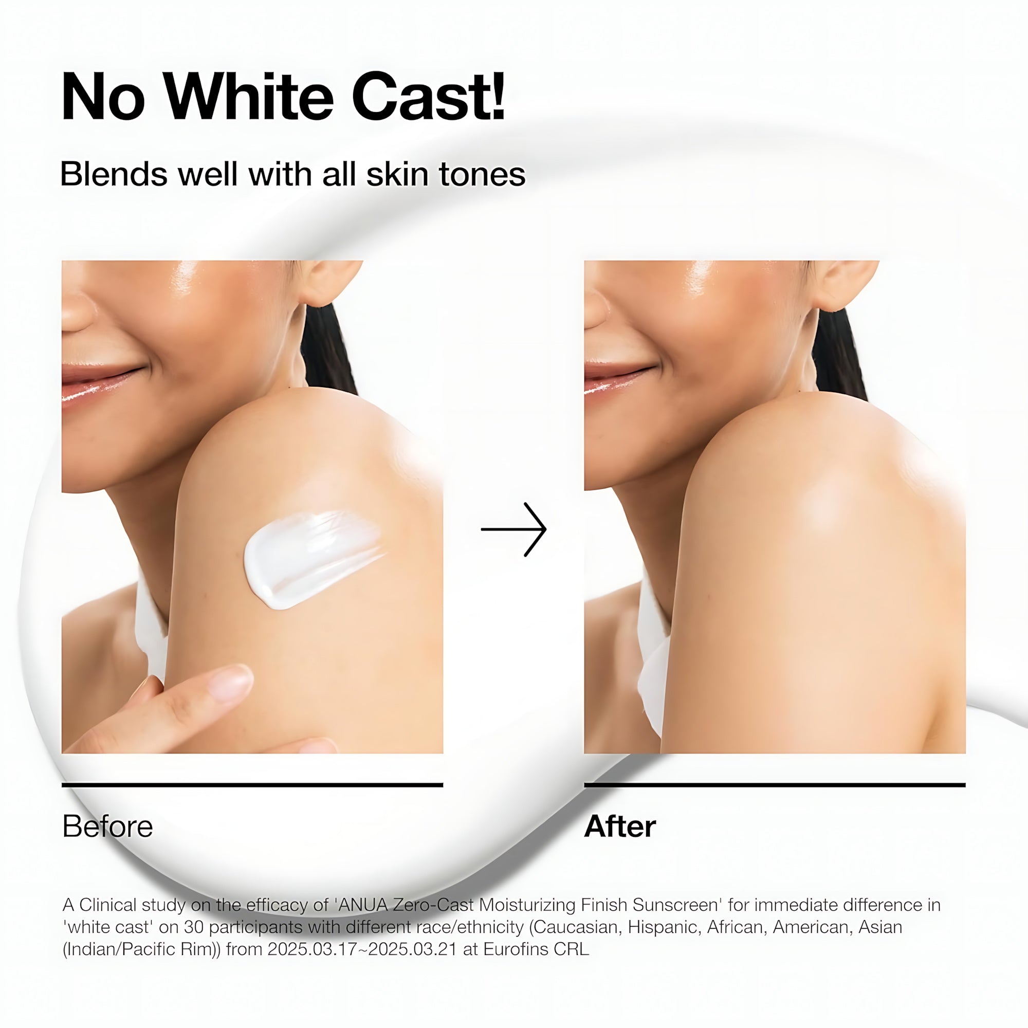 Anua Zero-Cast Moisturizing Finish Sunscreen – SPF 50+ PA++++ – 50ml
