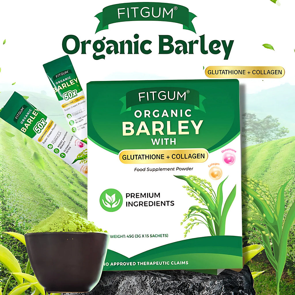 Fitgum Organic Barley Weight Loss Detox Powder 45g (15 x 3g Sachets) Sige Mart UAE Fitgum Organic Barley Weight Loss Detox Powder 45g (15 x 3g Sachets) Sige Mart UAE
