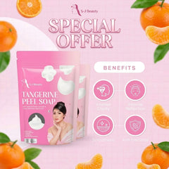 S&J Beauty Tangerine Peel Soap – 70g x 5 Bars (350g Total) | Buy 1 Get 1 Offer