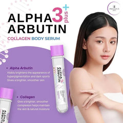 Precious Skin Alpha Arbutin 3 Plus Collagen Super Brightening Body Serum 45ml - Purple