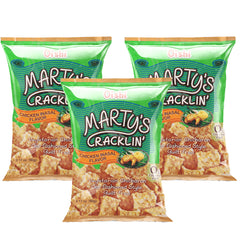 Oishi Marty’s Cracklin’ – Chicken Inasal Flavor (90g × 3pcs Combo)