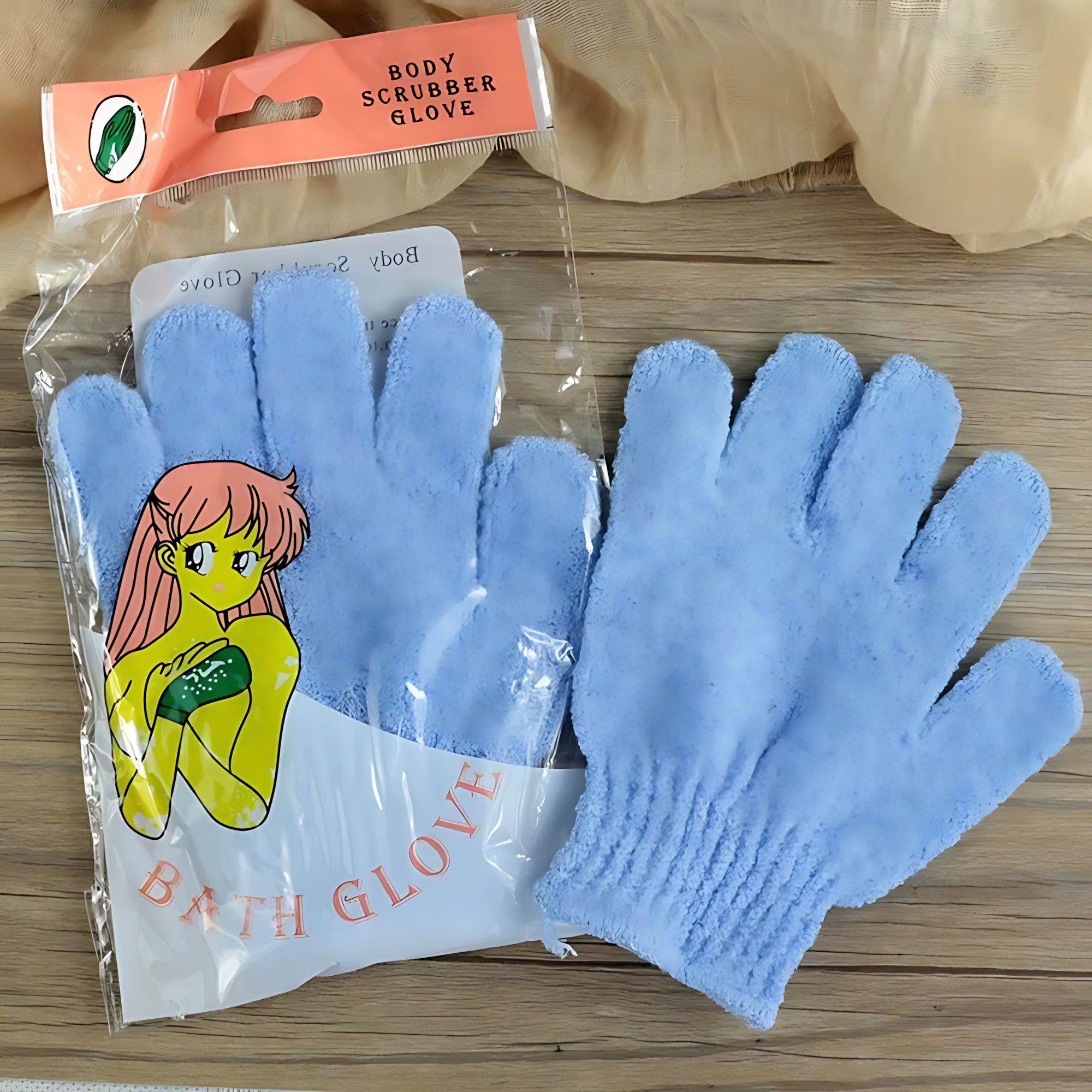 Lifa Finger Bath Towel Gloves – Body Massage & Dead Skin Remover 1 pc