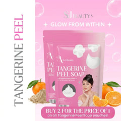 S&J Beauty Tangerine Peel Soap – 70g x 5 Bars (350g Total) | Buy 1 Get 1 Offer