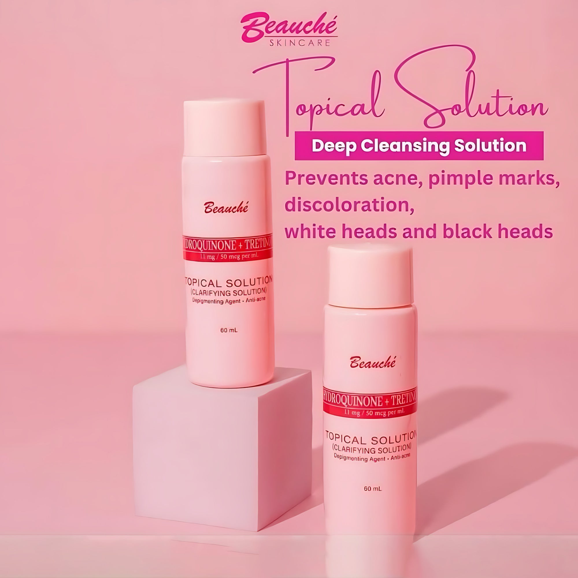Beauche Clarifying Solution – Deep Cleansing & Skin Brightening Formula - 60ml