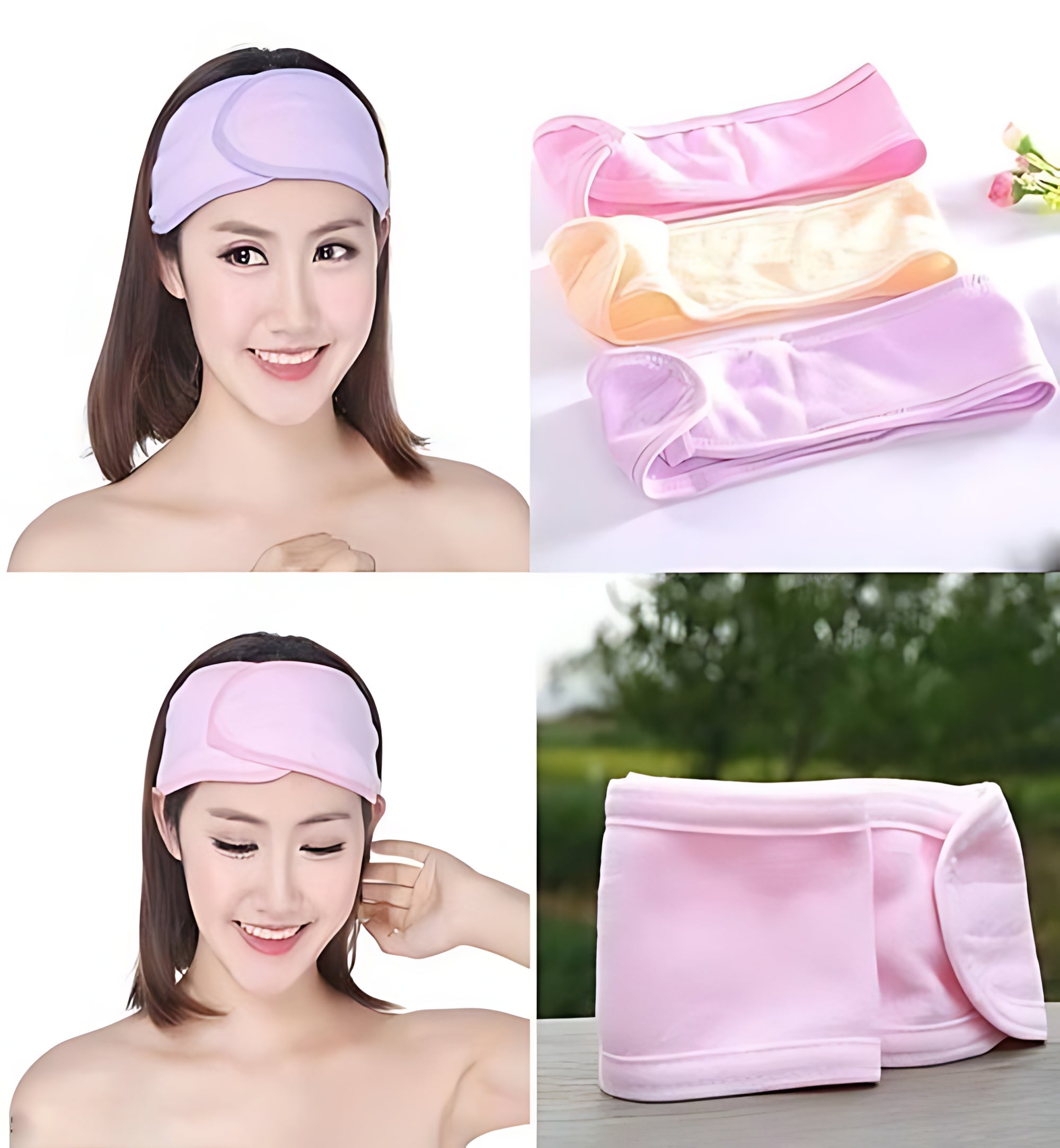 Spa Headband Sweat Towels – Adjustable, Non-Slip & Washable