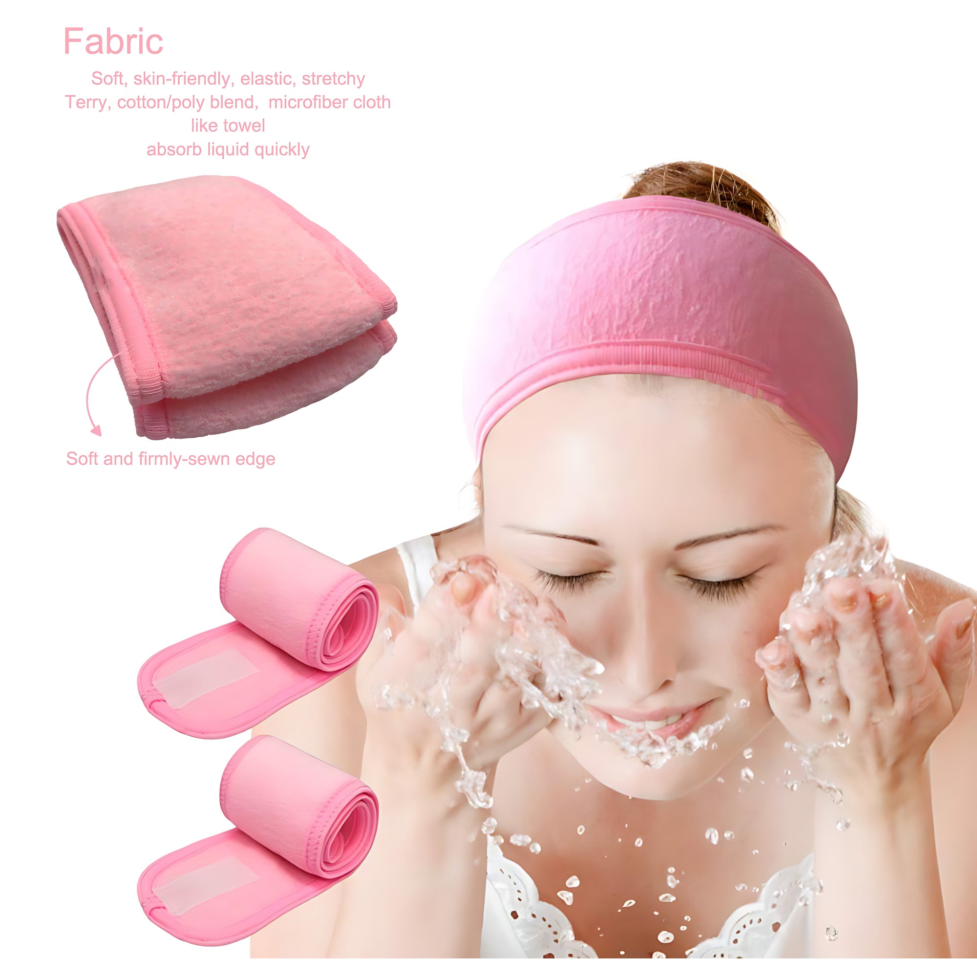 Spa Headband Sweat Towels – Adjustable, Non-Slip & Washable