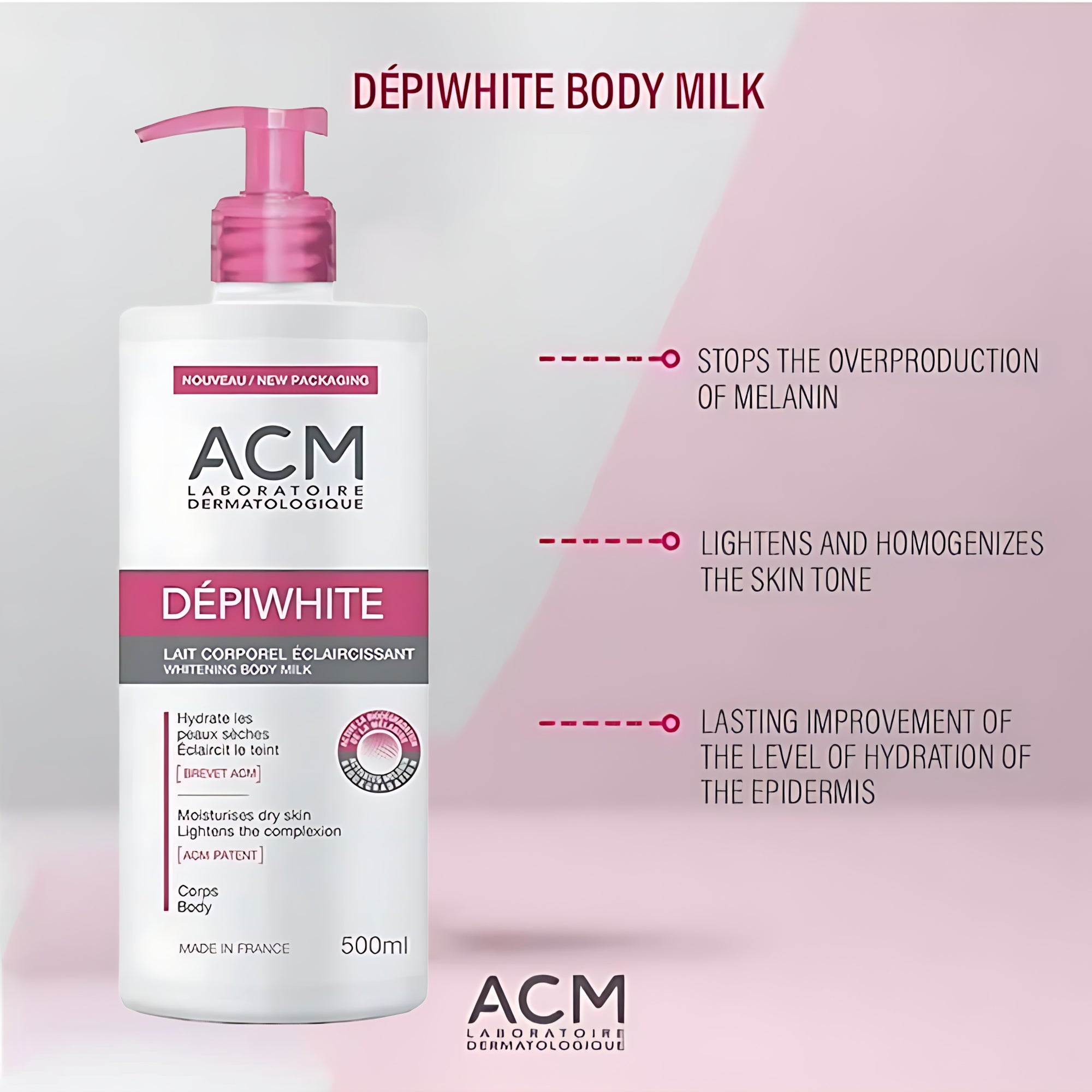 ACM Dépiwhite Whitening Body Milk – 500ml