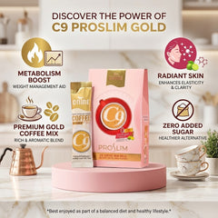 C-Nine Pro Slim C9 Coffee Mix Gold - 150g (10 Sachets × 15g)