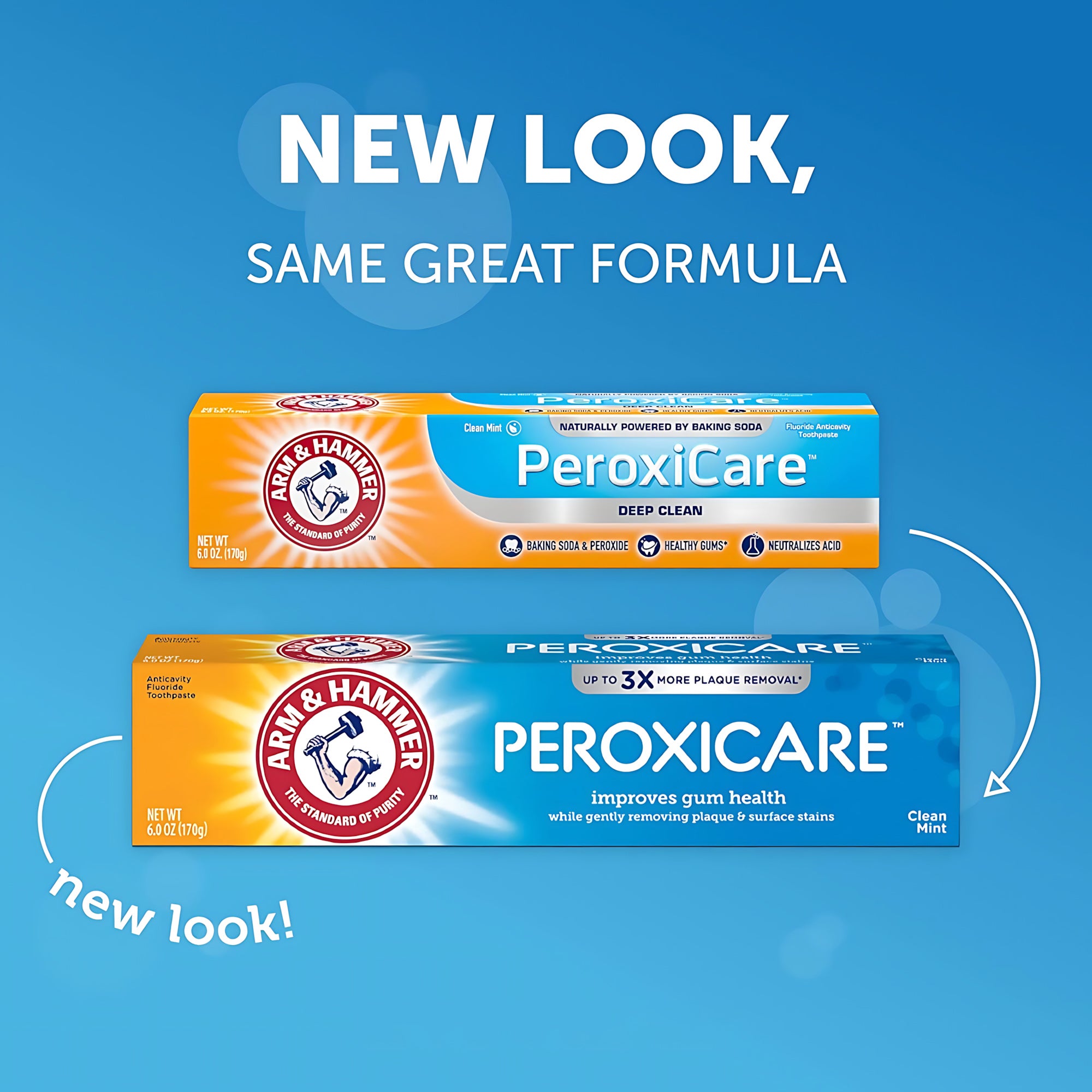 Arm & Hammer PeroxiCare Anticavity Fluoride Toothpaste – Clean Mint (170g)