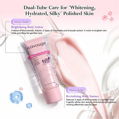 Kavouge Double-Tube Whitening Body Serum & Lotion 2-in-1 – 250ml