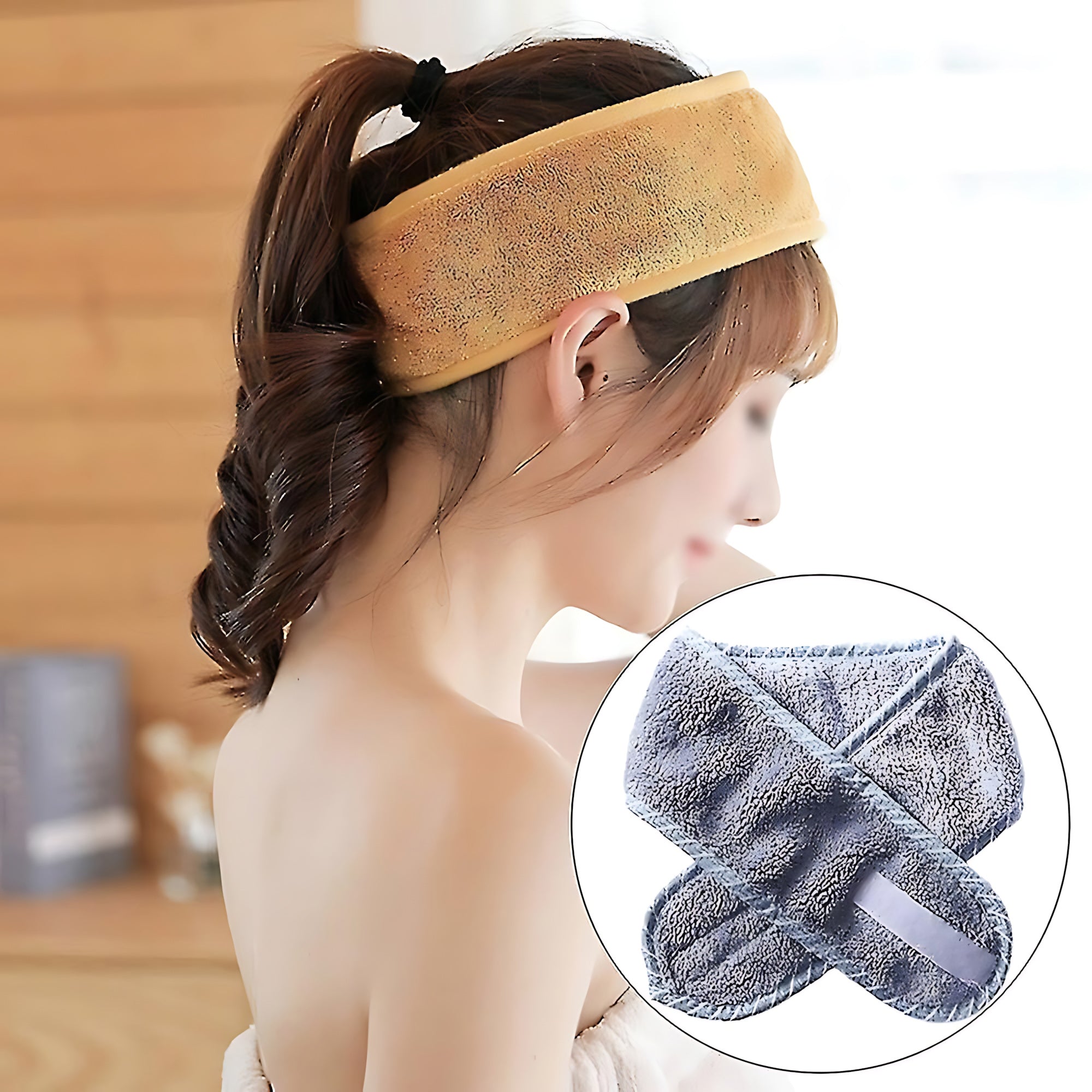 Spa Headband Sweat Towels – Adjustable, Non-Slip & Washable