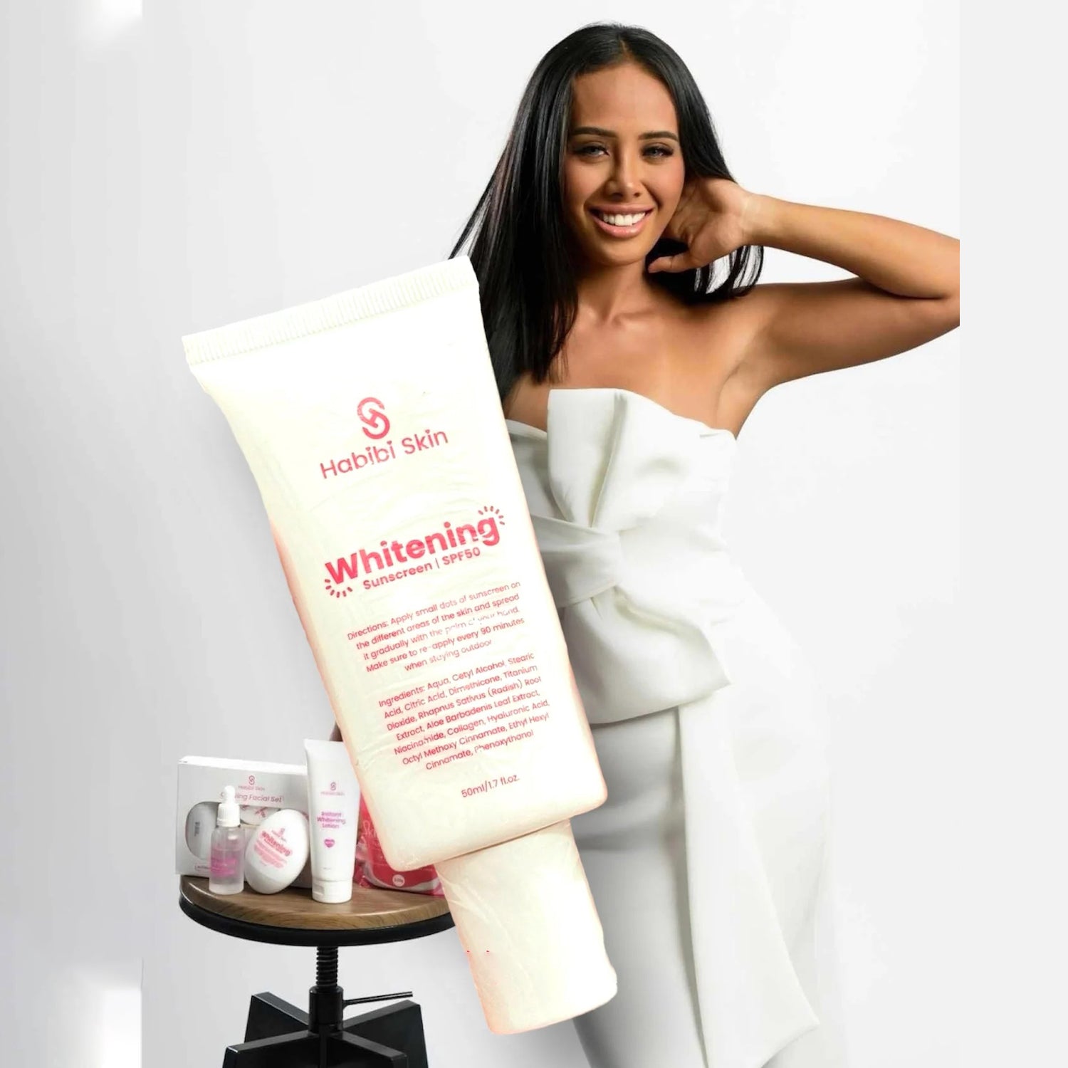 Habibi Skin Whitening Sunscreen SPF 50 – 50ml