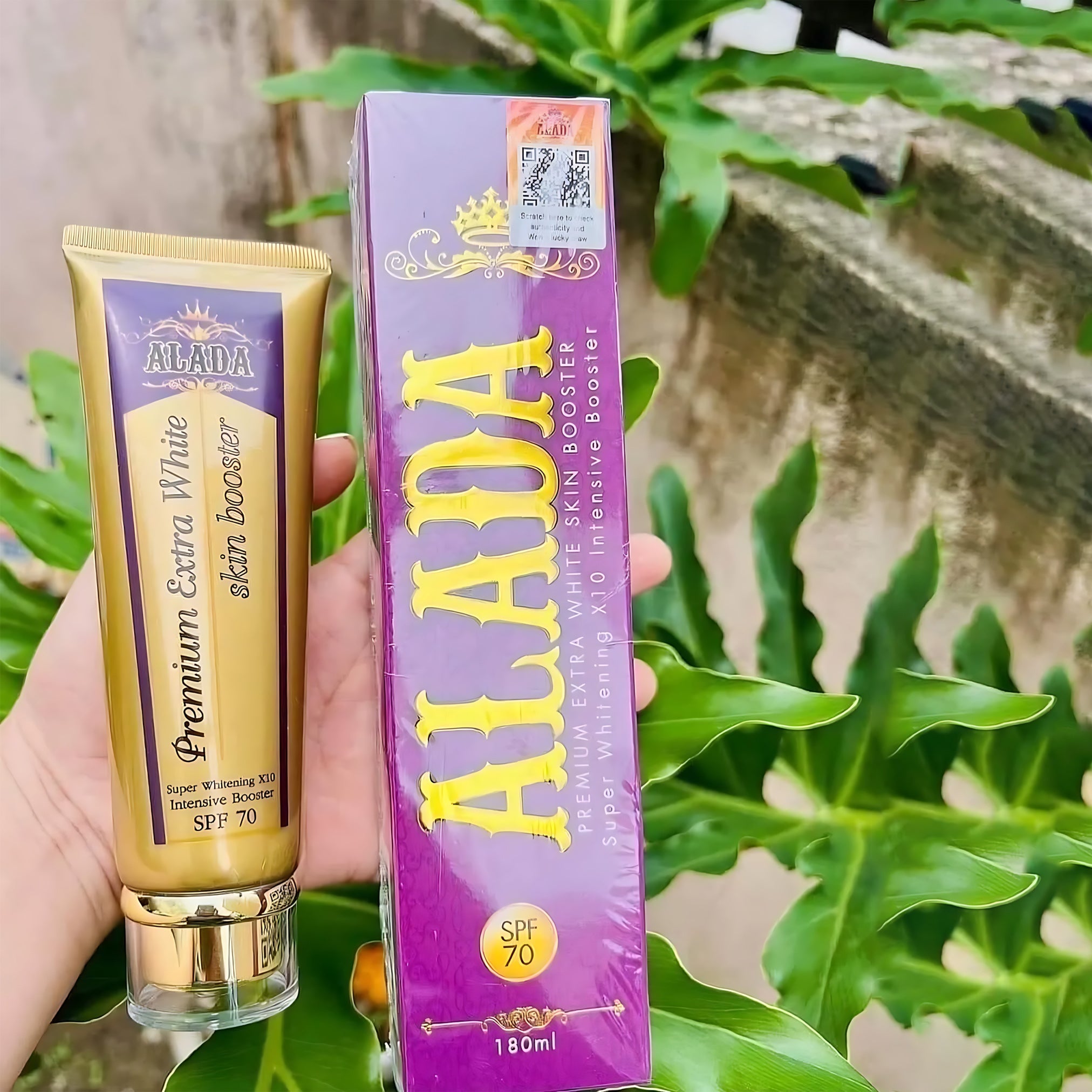 Alada Premium Extra White Skin Booster SPF 70 PA+++ – 180ml