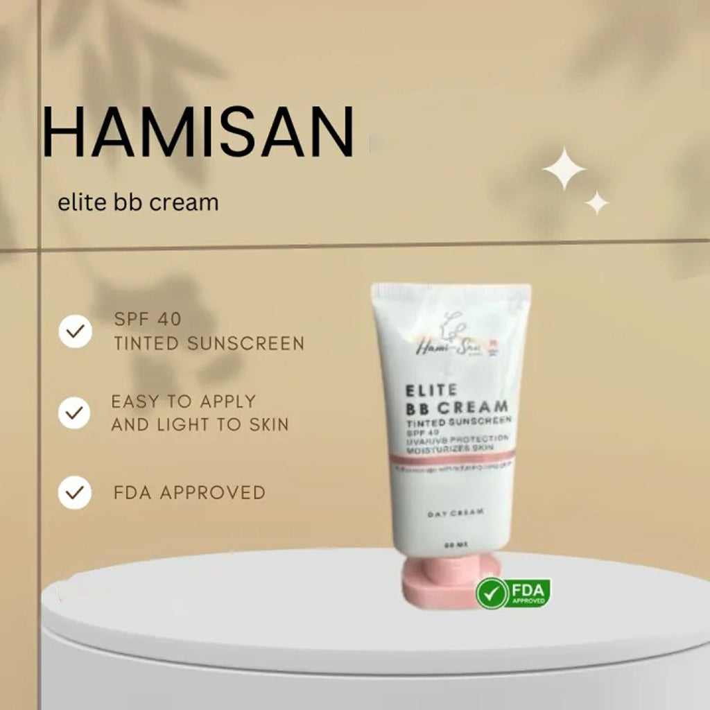 HamiSan ELITE BB CREAM – Tinted Sunscreen Day Cream with SPF 40 (50ml)