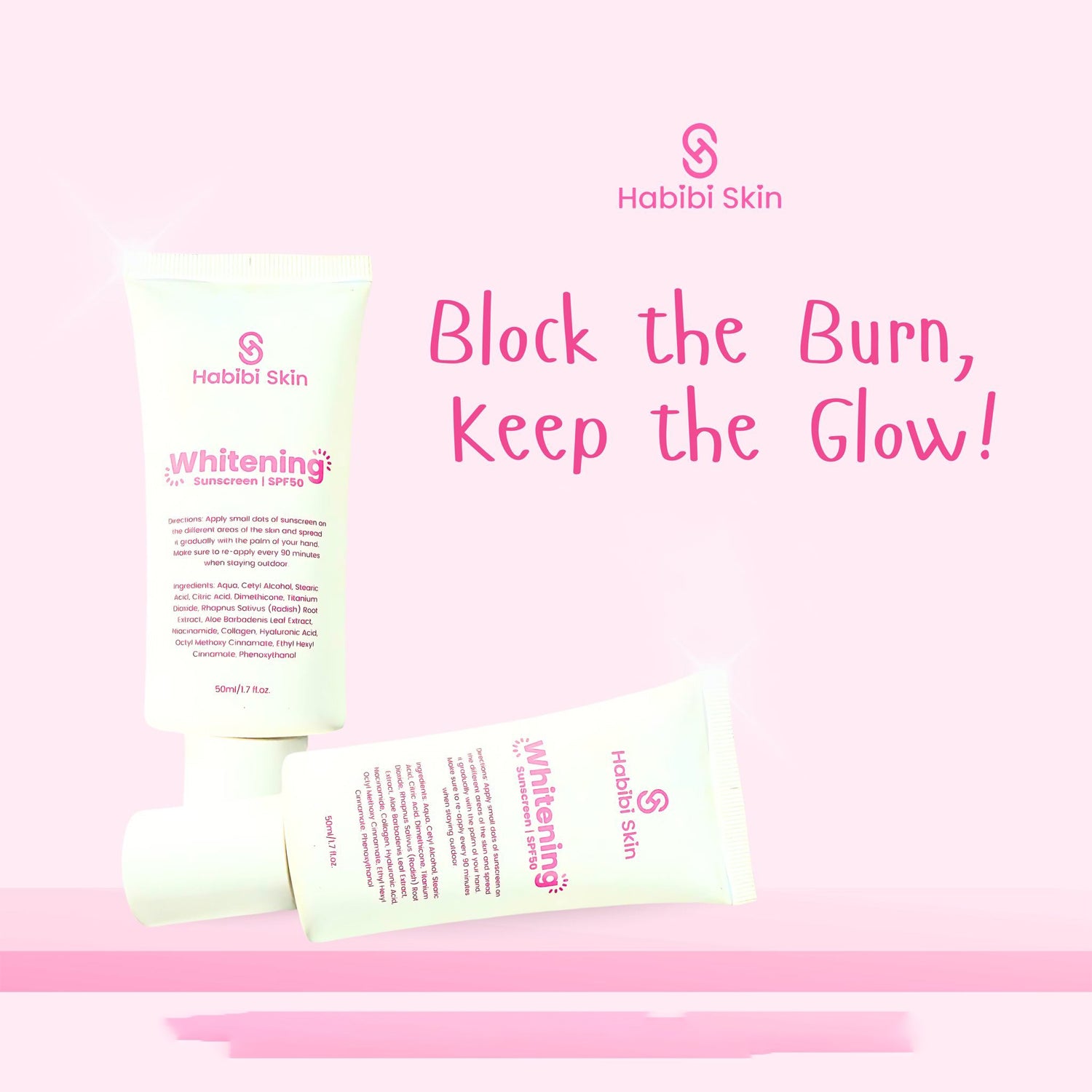 Habibi Skin Whitening Sunscreen SPF 50 – 50ml