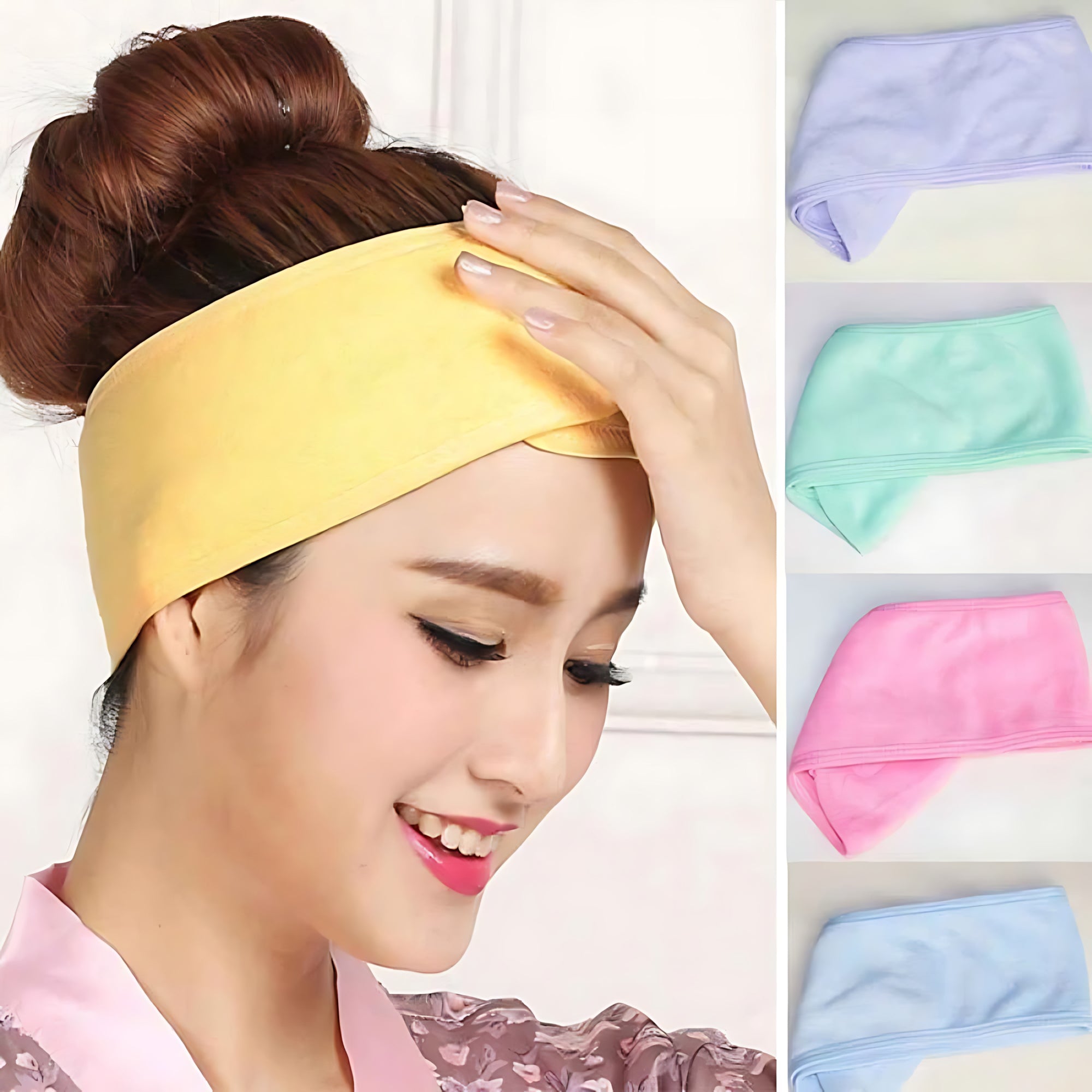 Spa Headband Sweat Towels – Adjustable, Non-Slip & Washable