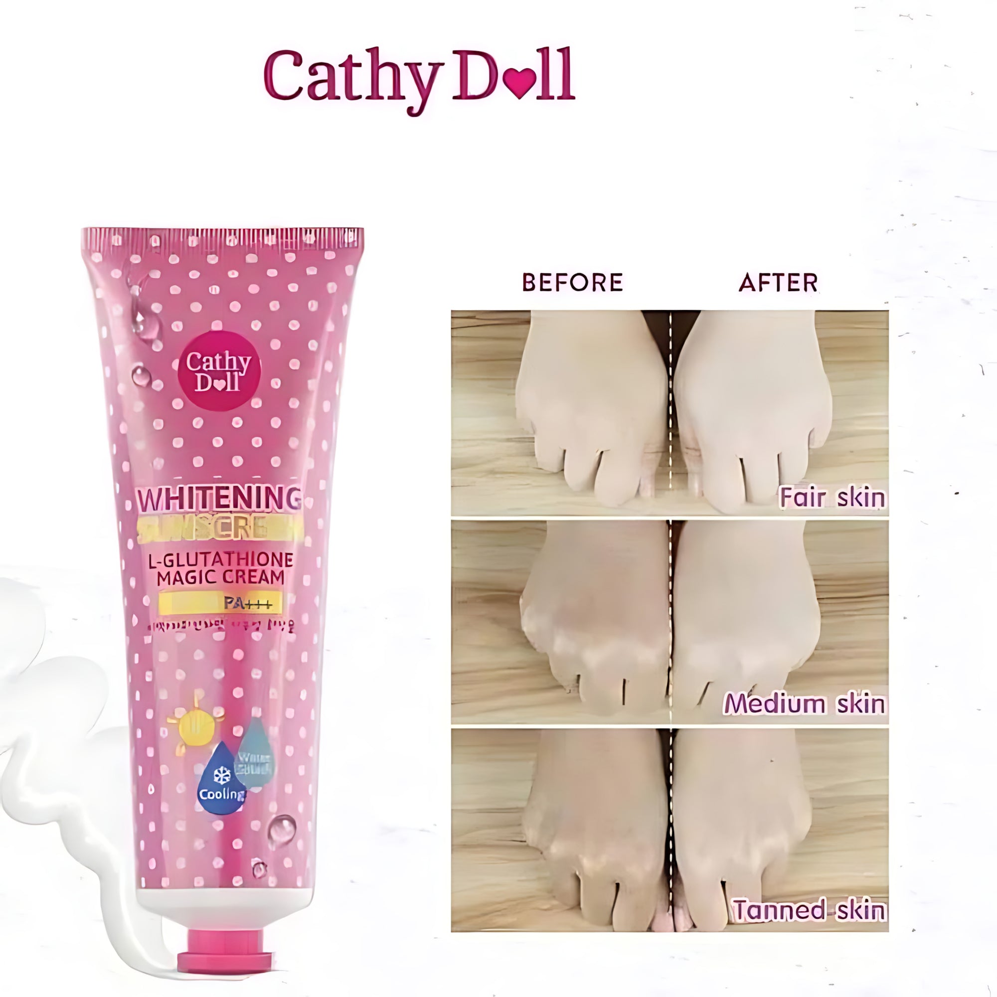 Cathy Doll L-Glutathione Magic Cream SPF 50 PA+++ – 60ml