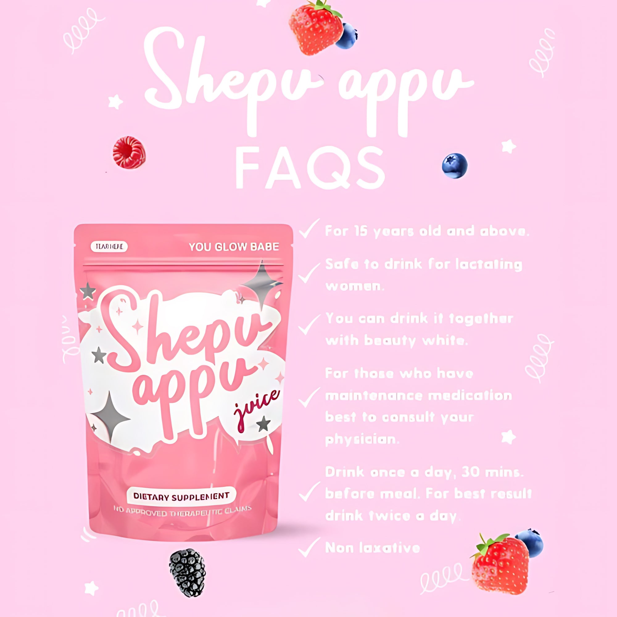 You Glow Babe Shepu Appu Juice Shape Up Drink - 15x10