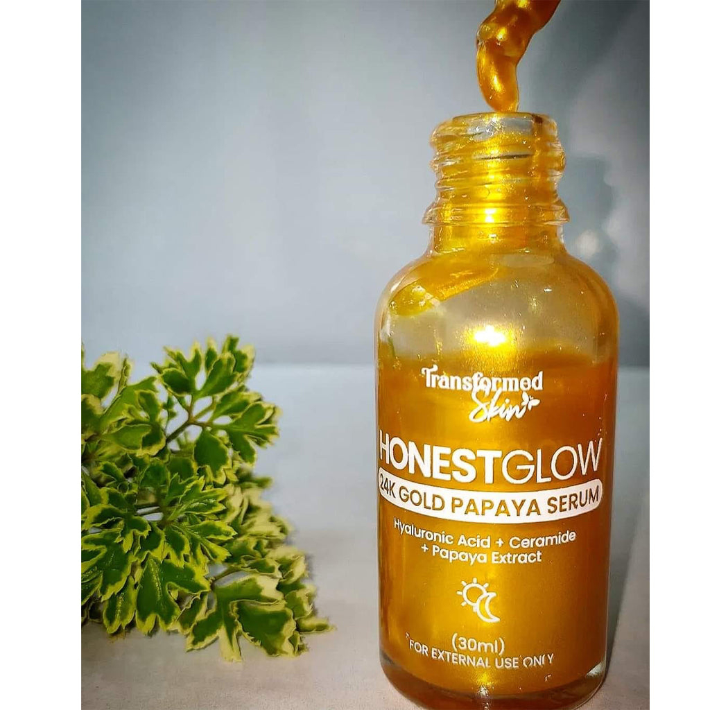 Honest Glow 24K Gold Papaya Serum - 30ml