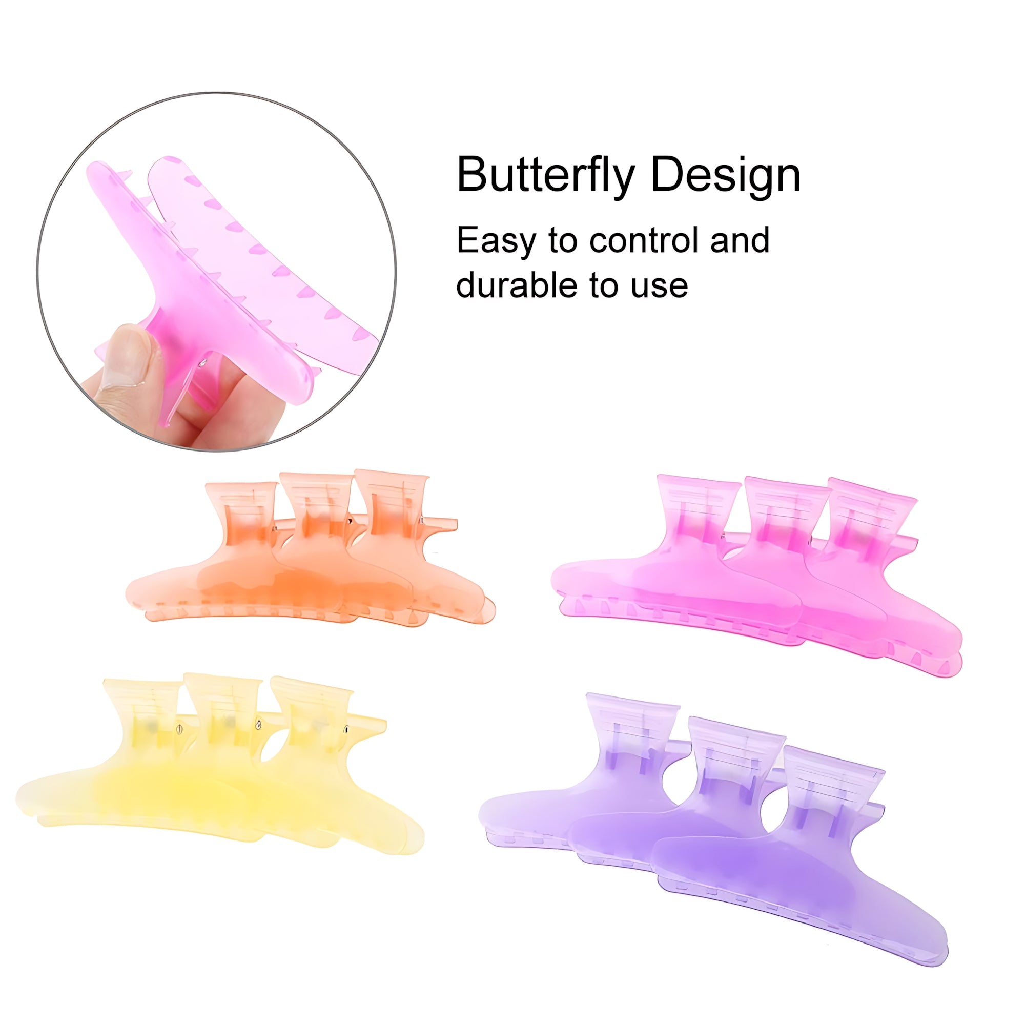 Butterfly Holding Hair Clips – Strong Grip & Vibrant Colors (12pcs Set)